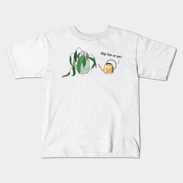 Long time no see Kids T-Shirt by Home by Faith